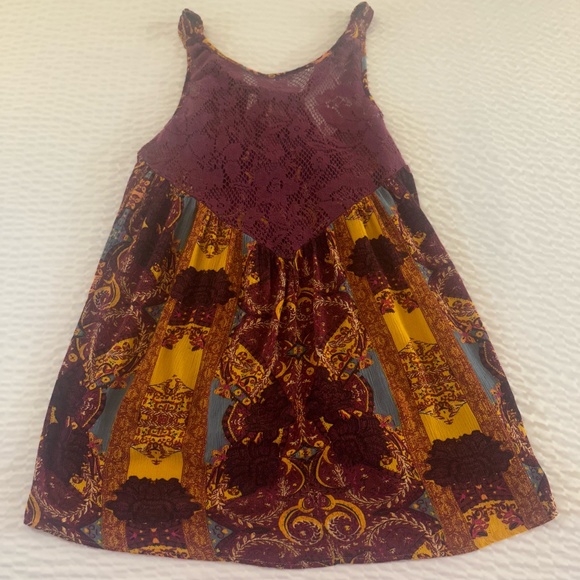 Free People Boho Muti-color Crochet Cover Top by Free People Size SP - Picture 2 of 14